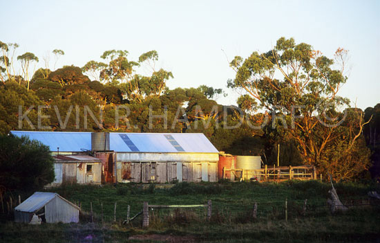 Rustic farm house, south coast, Kangaroo Island, South Australia