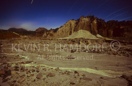 Water eroded volcanic ash landscape. Western flank, Mt. Pinatubo, Zambales.