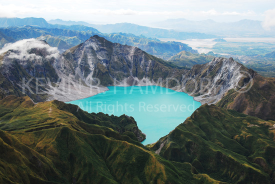 Mount Pinatubo Volcano crater, Philippines